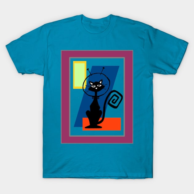 Retro Cat T-Shirt by BubbaWorldComix